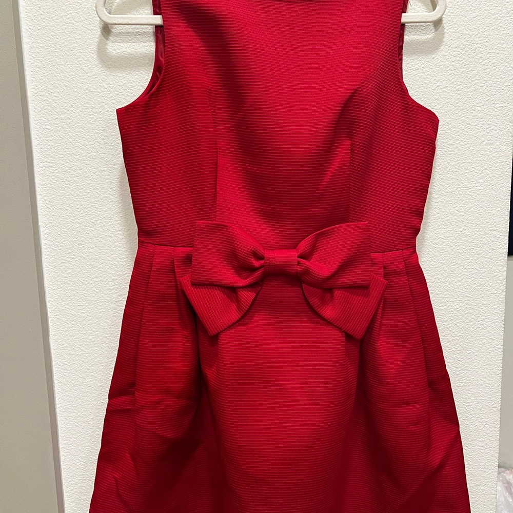 Tahari Red Mini Dress with Bow